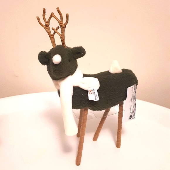 Set of 3 Holiday decoration fabric deer - Picture 5 of 8